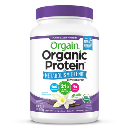 Organic Protein Powder + Metabolism Blend Vanilla Bean