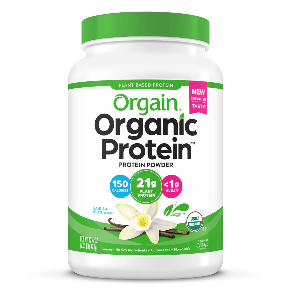 Organic Protein? Plant Based Protein Powder - Vanilla Bean