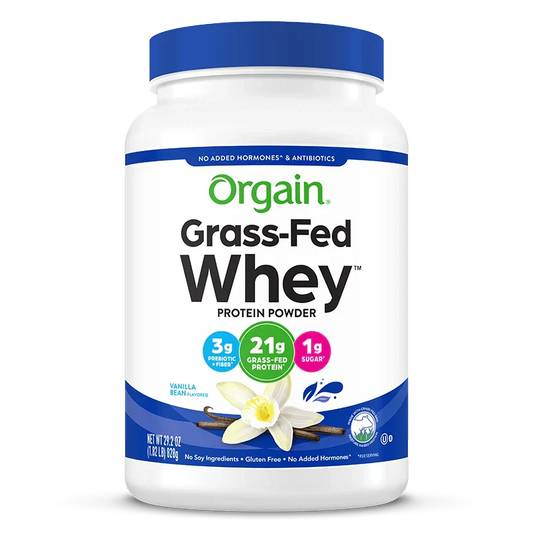 Grass Fed Whey Protein Powder - Vanilla Bean