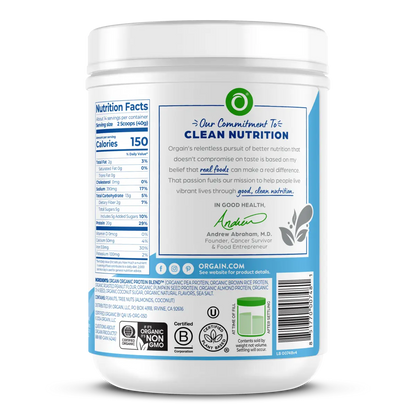 Simple Organic Plant-Based Protein Powder - Creamy Vanilla