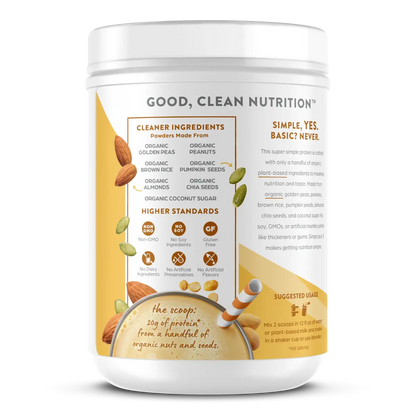 Simple Organic Plant-Based Protein Powder - Peanut Butter