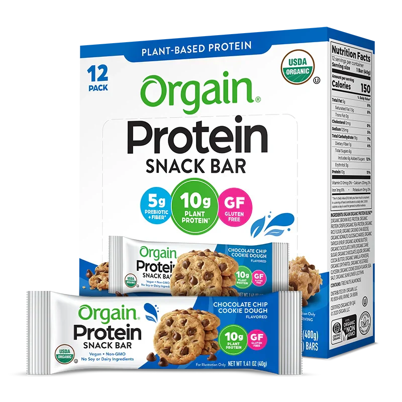 Organic Protein Bar - Chocolate Chip Cookie Dough
